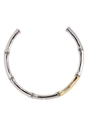 Kenneth Jay Lane Bamboo necklace - Silver