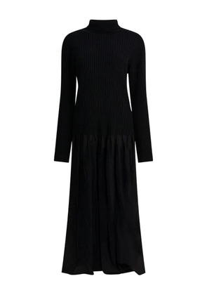 Max & Moi Reve ribbed-panel maxi dress - Black