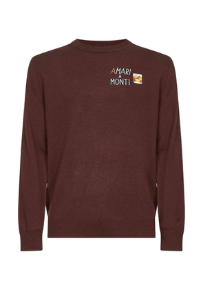 MC2 Saint Barth logo-embroidered crew-neck sweater - Brown