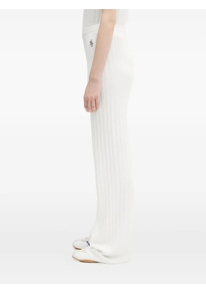 Sporty & Rich ribbed knit trousers - White