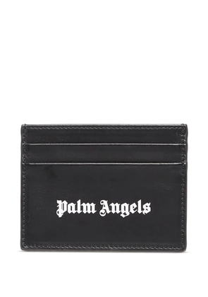 Palm Angels logo-print cardholder - Black