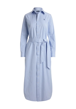 Polo Ralph Lauren striped belted midi dress - Blue