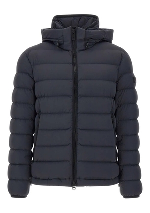 Peuterey drawstring-hood quilted jacket - Blue