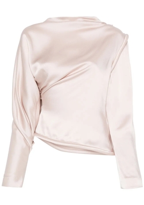 Victoria Beckham crepe satin blouse - Pink