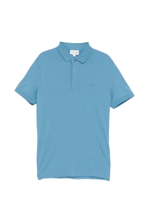 Lacoste logo-patched short-sleeve polo shirt - Blue