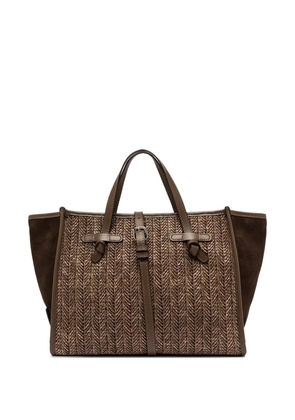GIANNI CHIARINI 32 Miss Marcella woven tote bag - Brown