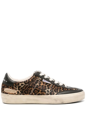 Golden Goose Soul Star cheetah-pattern sneakers - Brown