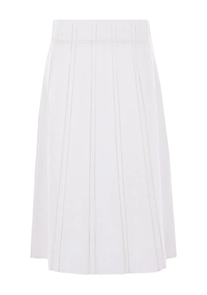 Jil Sander linen skirt - White