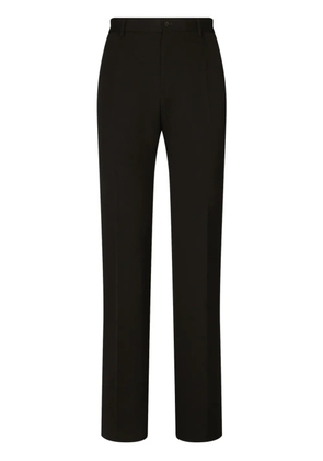 Dolce & Gabbana pressed-crease wool trousers - Black
