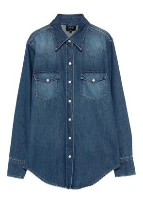 A.P.C. chest-pocket shirt - Blue