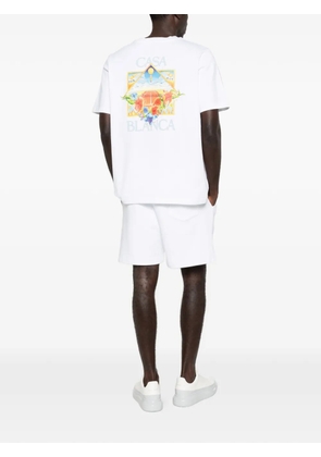 Casablanca Flower Court Icon T-shirt - White