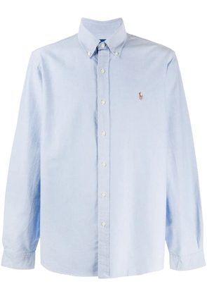 Polo Ralph Lauren embroidered logo cotton shirt - Blue