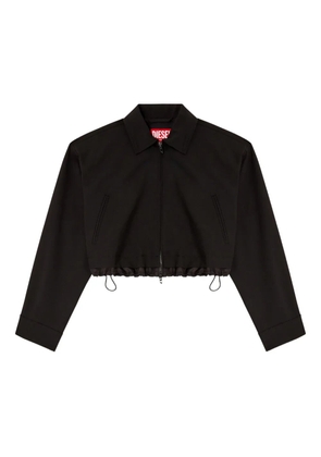 Diesel J-TING cropped zip-front jacket - Black