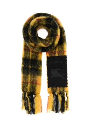 Burberry check scarf - Yellow