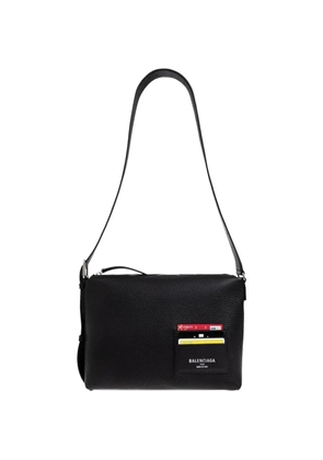 Balenciaga credit leather shoulder bag - Black
