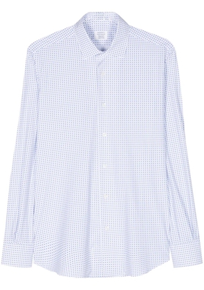 Mazzarelli geometric-pattern shirt - White