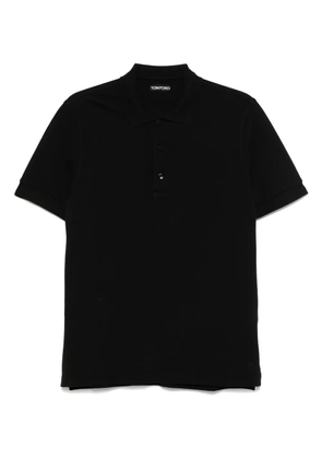 TOM FORD piqué polo shirt - Black