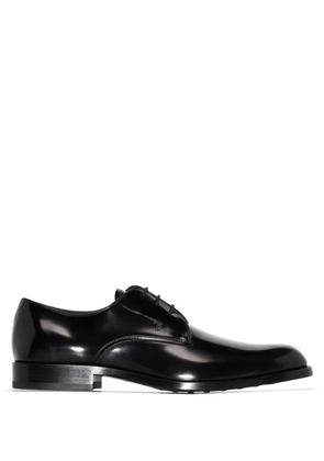Tod's polished leather derby shoes - Black