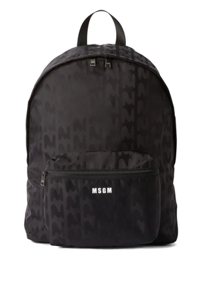 MSGM logo-print backpack - Black