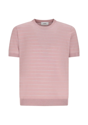 Lardini striped short-sleeve T-shirt - Pink