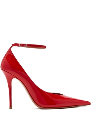 Amina Muaddi 105mm Anok ankle-strap pumps - Red