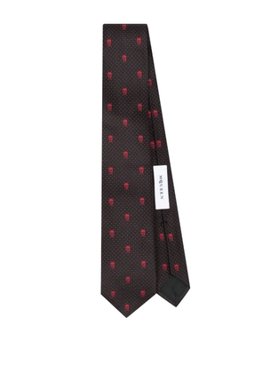 Alexander McQueen polka-dot tie - Black