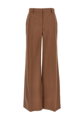 Stella McCartney pleated flared trousers - Brown