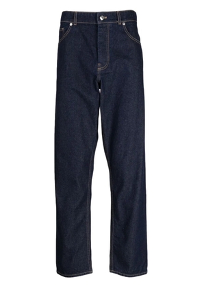Maison Kitsuné straight-leg cotton jeans - Blue