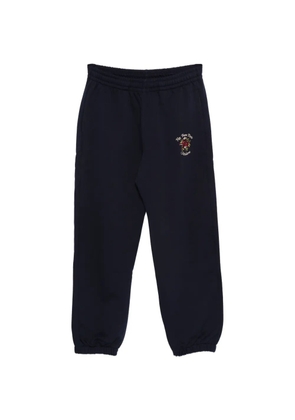 Drôle De Monsieur floral embroidered track pants - Blue