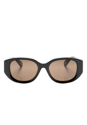 Chloé Eyewear logo-engraved round-frame sunglasses - Black
