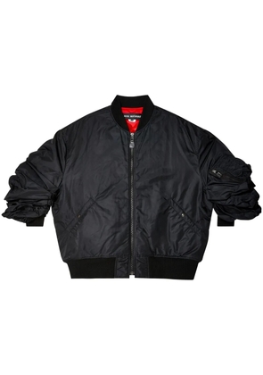 Junya Watanabe rolled-sleeves bomber jacket - Black