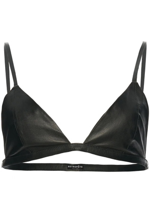Retrofete Esti leather bra - Black