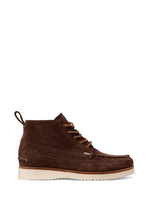 Polo Ralph Lauren lace-up moccasin boots - Brown