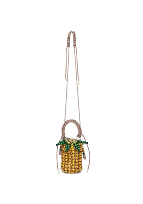 ALEMAIS mini pineapple bucket bag - Yellow