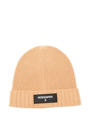 Patrizia Pepe ribbed beanie - Neutrals