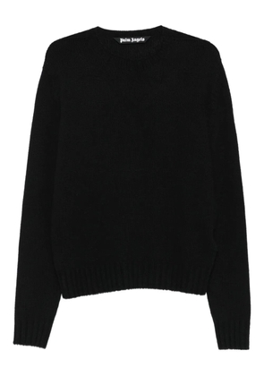 Palm Angels crew-neck knit sweater - Black