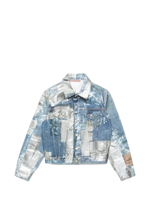 Acne Studios patchwork denim jacket - Blue