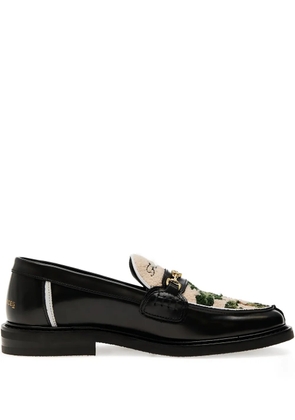 Filling Pieces Bonsai embroidered loafers - Black