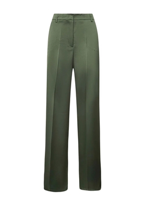 Blanca Vita pressed-crease palazzo trousers - Green