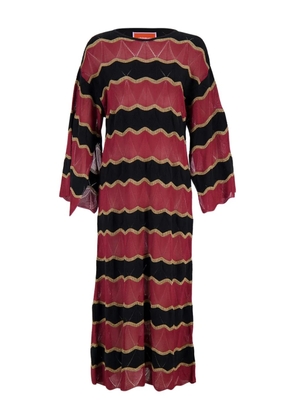 La DoubleJ Hang Ten cotton maxi dress - Red
