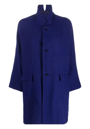 Daniela Gregis bell-sleeves wool coat - Blue