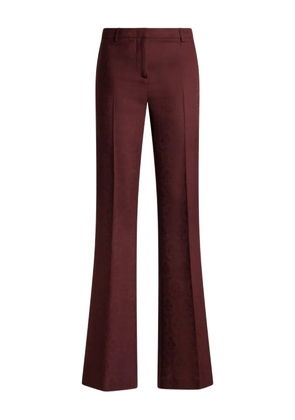 ETRO paisley-jacquard trousers - Red