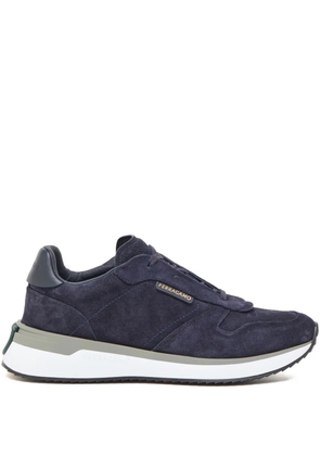 Ferragamo suede low-top sneakers - Blue