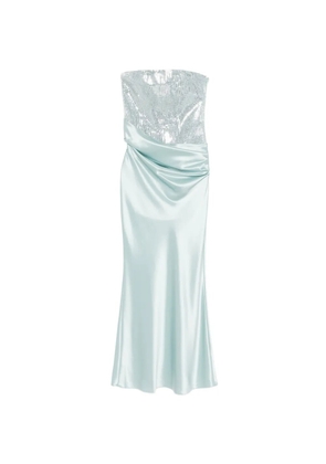 Retrofete Alexandra draped maxi dress - Blue