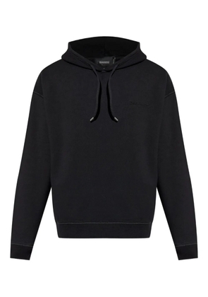 DSQUARED2 logo-embroidered hoodie - Black