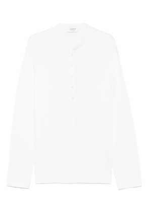 Laneus button-up T-shirt - White