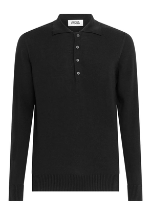 Alpha Industries Alpha Studio buttoned polo shirt - Black
