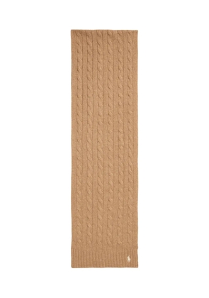 Polo Ralph Lauren cable-knit scarf - Brown