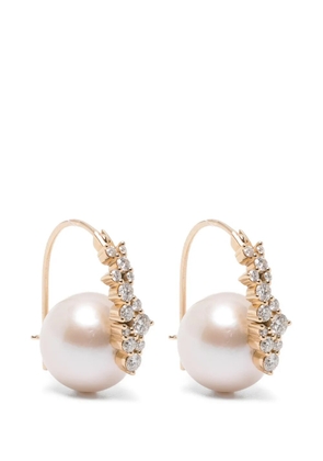 Sydney Evan pearl diamond earrings - Gold