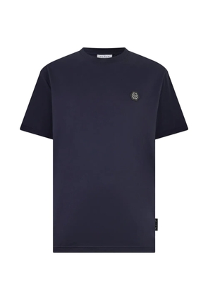 Philipp Plein round-neck logo-appliqué T-shirt - Blue
